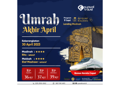 Umrah Akhir April, 30 April 2023