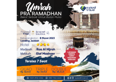 Umrah Pra Ramadhan, 8 Maret 2023